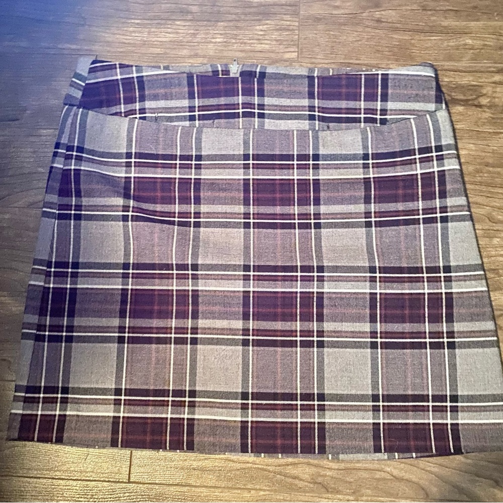 Preppy plaid mini skirt vintage